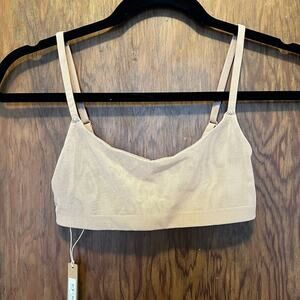 NWT Skims Fits Everybody Sheer‎ Scoop Bralette Ochre XXS